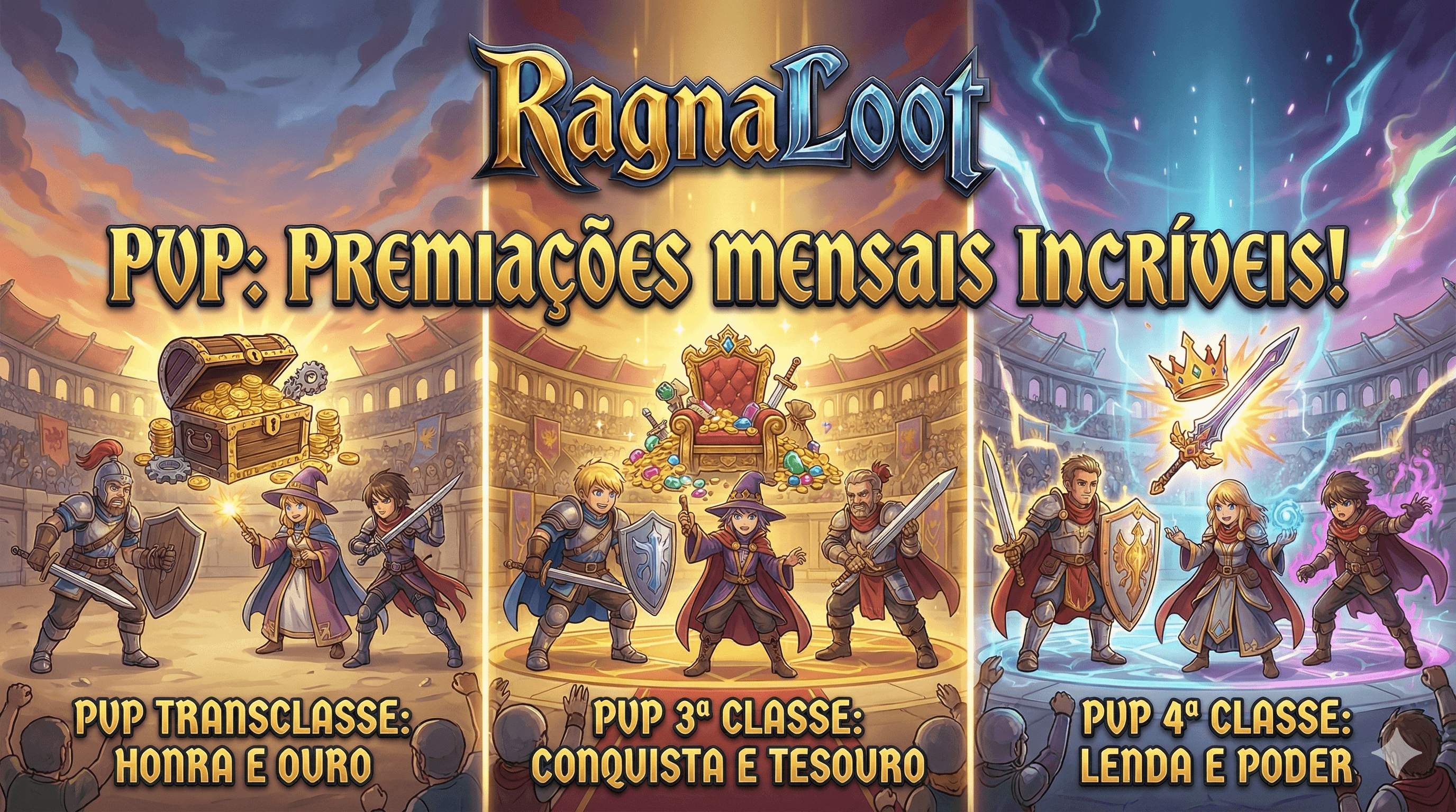 PVP: Premiações Mensais Incríveis!